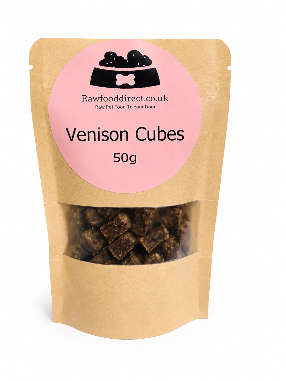 100% Venison Cubes (50g) - Image 2