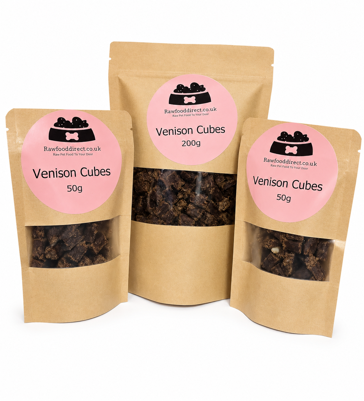 100% Venison Cubes (50g) - Image 4